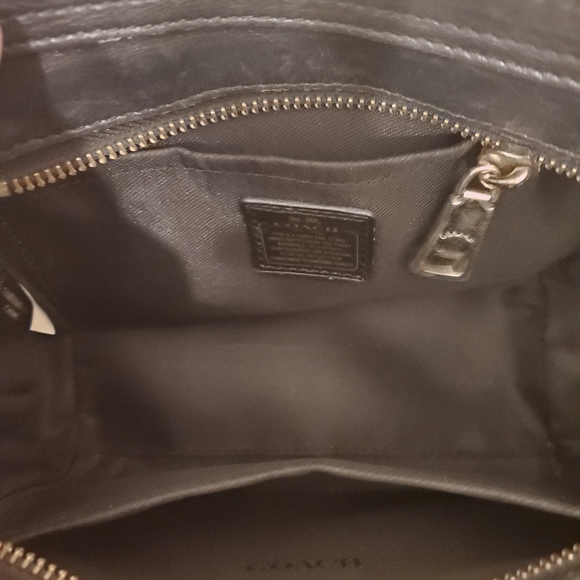 Coach Swagger Metallic Pebble Leather Crossbody Bag - Picture 7 of 9